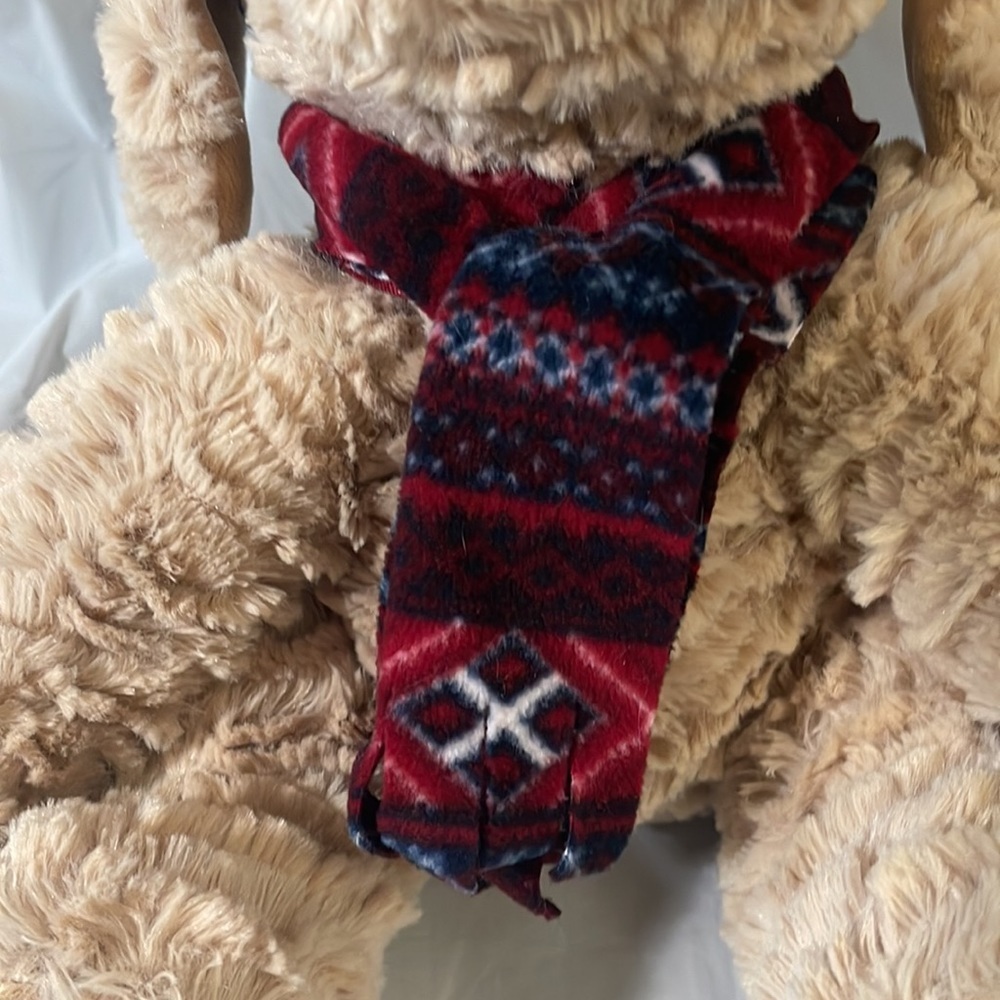 Gentle Treasures brand plush dog with hat and scarf - Picture 3 of 8